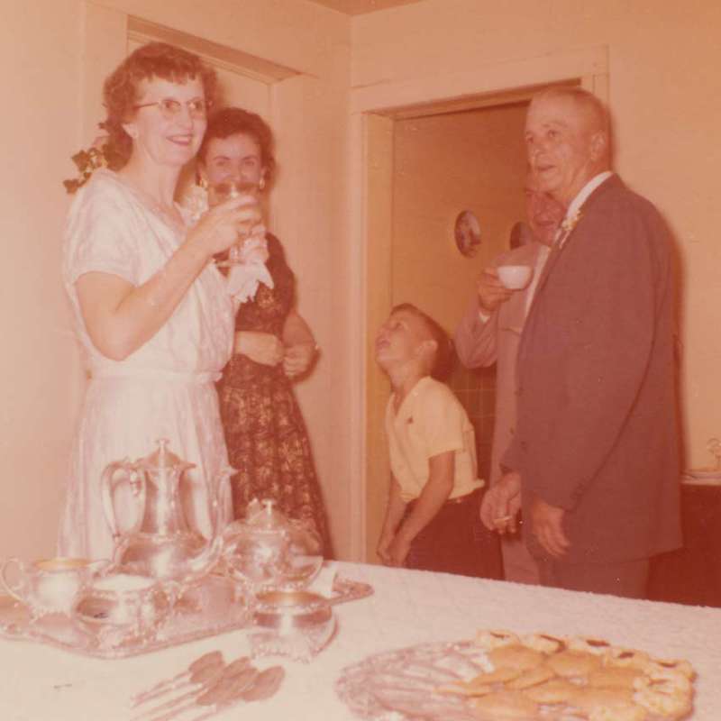 Moddie & Bill at their wedding reception