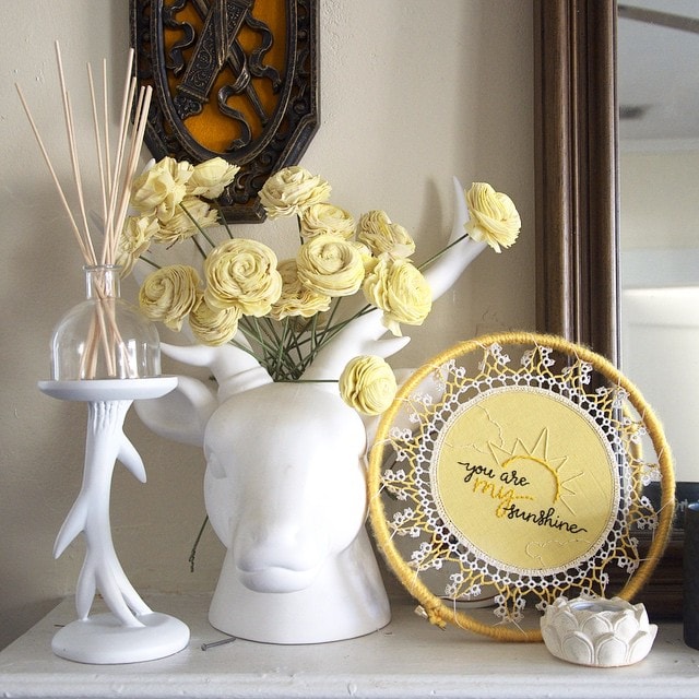 Custom handmade dreamcatchers with "You Are My Sunshine" quote for home decor and weddings by Made by Betty B