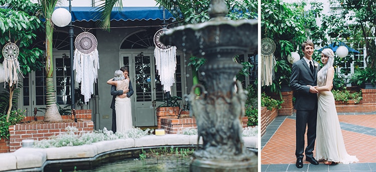 Custom handmade white dreamcatchers as wedding decor by Made by Betty B