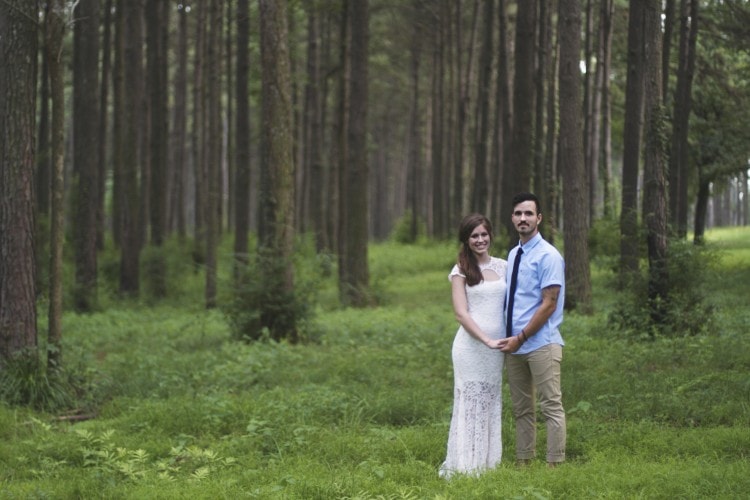 Outdoor engagement session, Laurel, MS