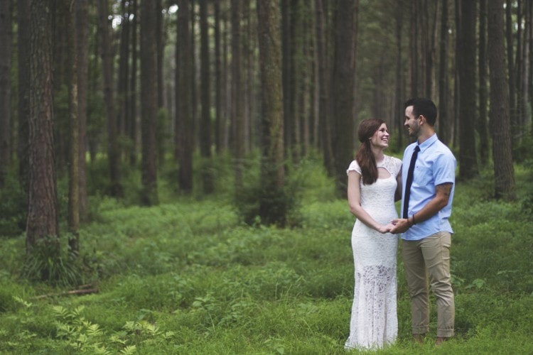 Outdoor engagement session, Laurel, MS