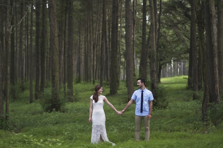 Outdoor engagement session, Laurel, MS