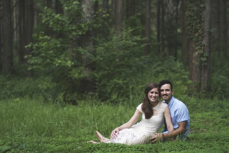 Outdoor engagement session, Laurel, MS