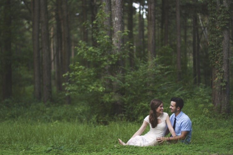 Outdoor engagement session, Laurel, MS