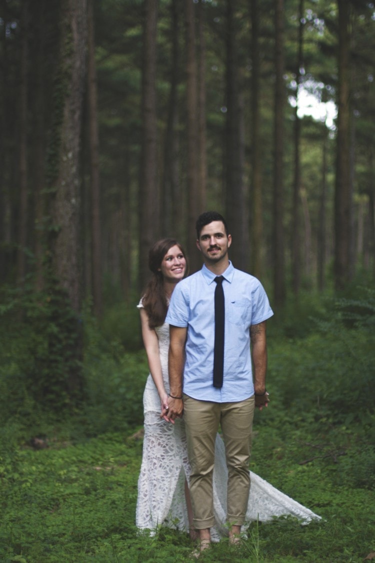 Outdoor engagement session, Laurel, MS