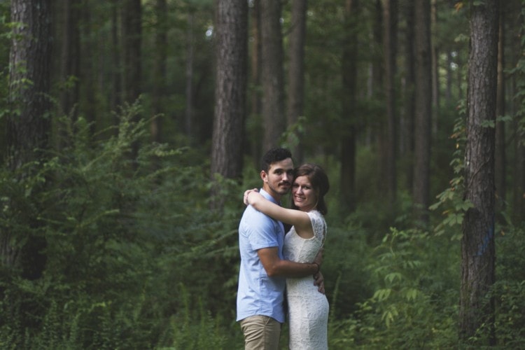 Outdoor engagement session, Laurel, MS