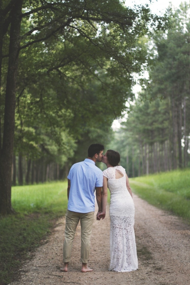 Outdoor engagement session, Laurel, MS