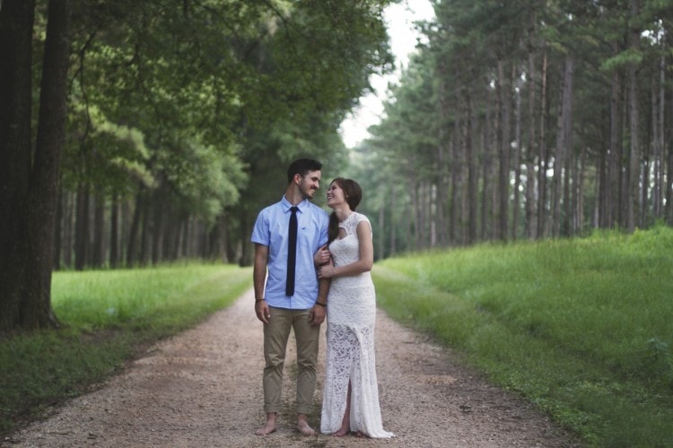 Outdoor engagement session, Laurel, MS