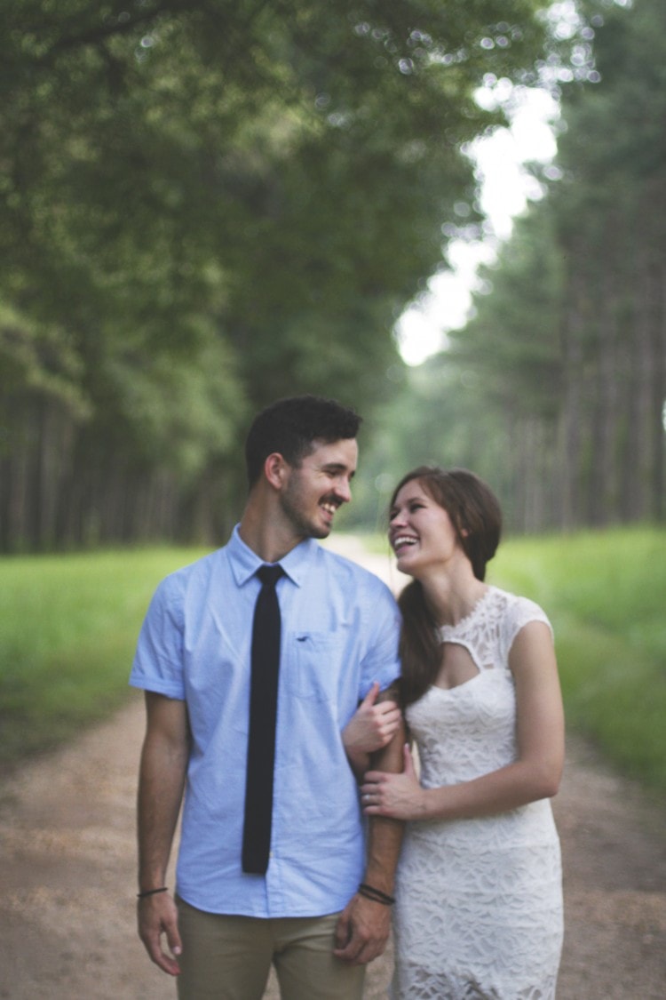 Outdoor engagement session, Laurel, MS