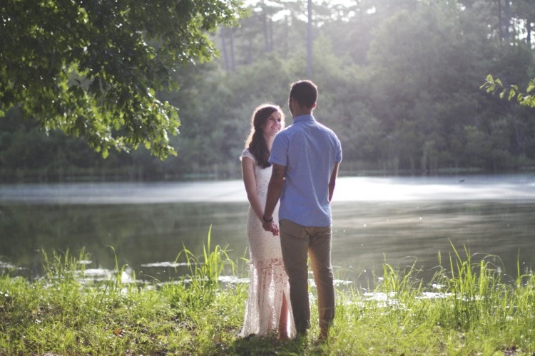 Outdoor engagement session, Laurel, MS