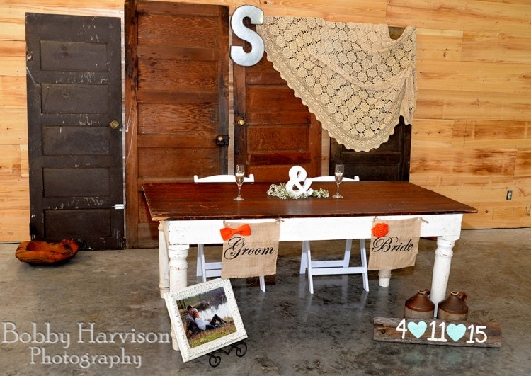 Doors and Lace as Wedding Decor, Rustic Mississippi Wedding