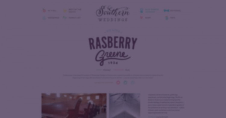 Rasberry Greene ♡’s Southern Weddings <br/> <em>Mississippi Blue Ribbon Vendor</em>